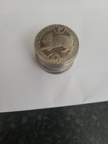 10p manx cat isle man - 10p,