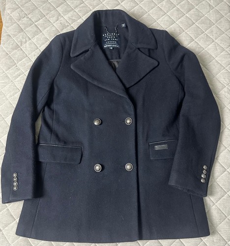 Superdry navy double breasted - navy,