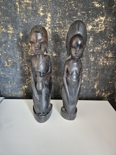 Vintage hand carved - hand-carved, african
