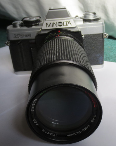 Minolta slr film camera - minolta, xg-m