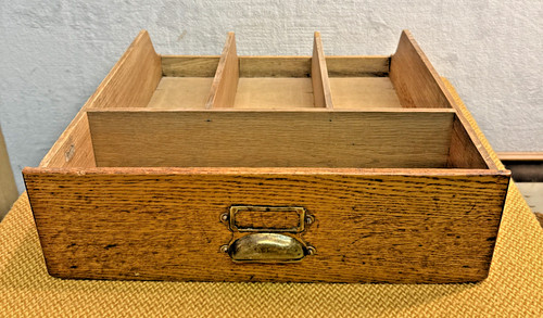 Vintage oak haberdashery shop - oak,