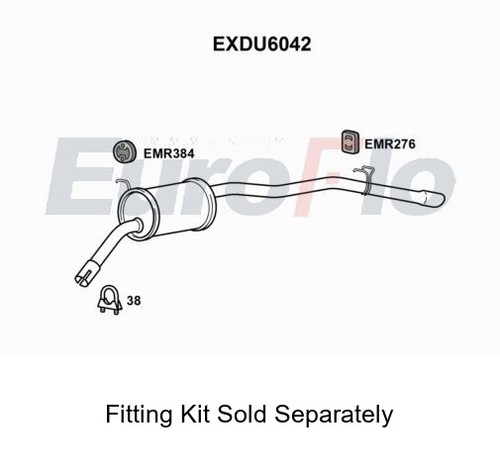 Rear muffler silencer insert - muffler,
