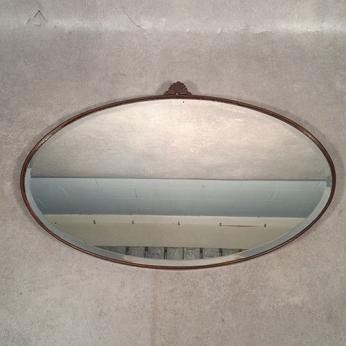 Antique oval wall mirror - antique,