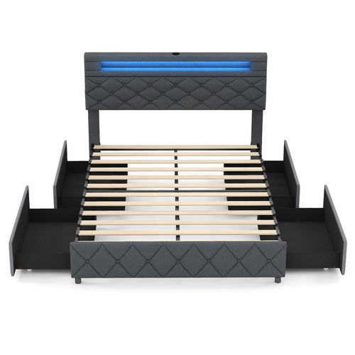 Gymax double size bed frame - gymax, w/