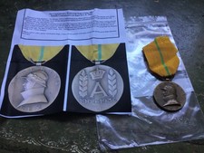 BELGIUM/BELGIAN REIGN OF KING ALBERT VETERANS CROSS MILITARY MEDAL 1909 - 1934