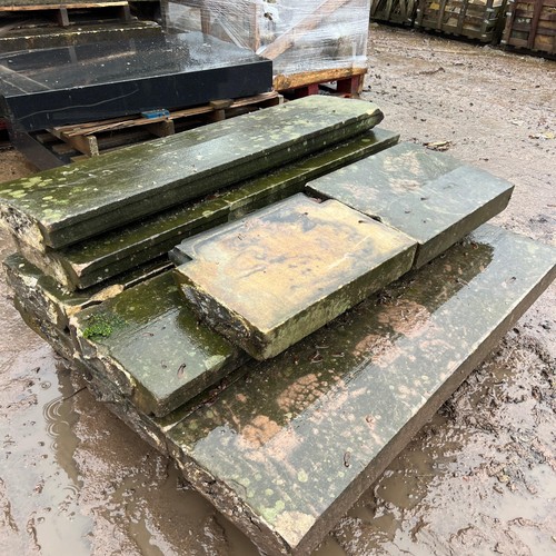 Reclaimed natural stone wall - natural,