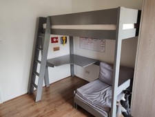 High loft bed with - , desk