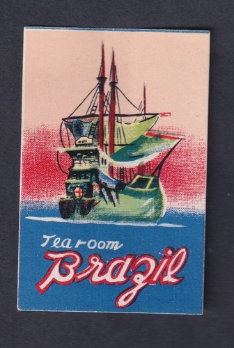 Old matchbox label - old,