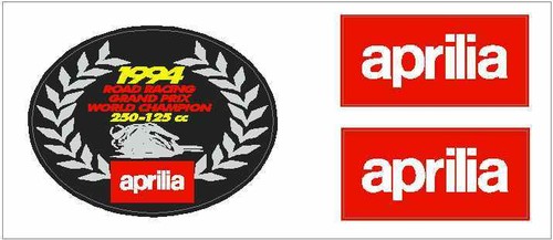 Aprilia rs250 1994 tank decals - rs250,