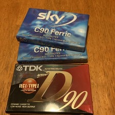 TDK D90 X 1 & Sky C90 Ferric