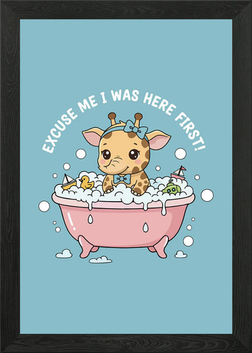 Cute giraffe bathtub - giraffe, in