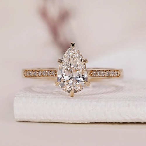 Pear cut 00ct - pear, grown