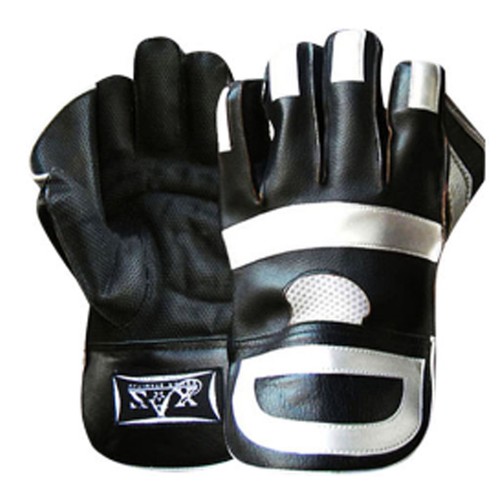 Real leather wicket keeper - real,