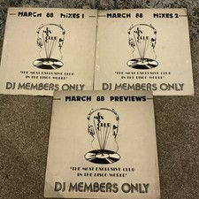 DJ Members Only Disco Mix Club March 1988 Mixes 1 &  2 & previews Preowned 