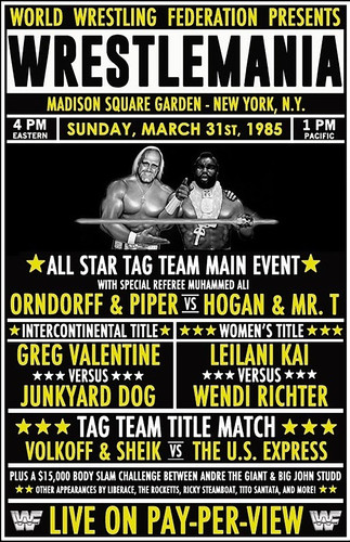 Vintage wrestlemania hogan - wrestlemania, &