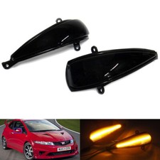 2x Black Wing Mirror Signal