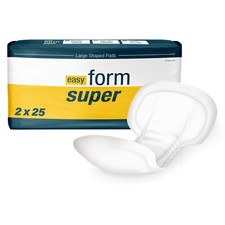 50x Large Incontinence Pads | Forma-Care Easy Form Super 1800ml Unisex Pads 60cm