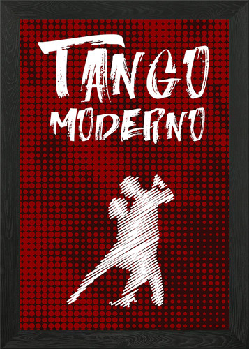Tango moderno framed wall - tango, art