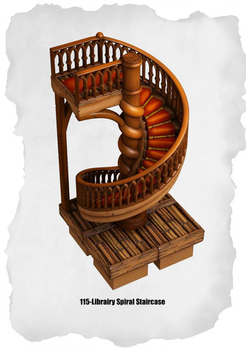 Town tiles library - town, spiral