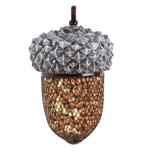 Acorn shaped bird nut feeder - shaped,