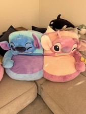 Disney Stitch And Angel Plush Sofa Chair- In Hand- 1 Per Order