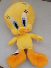 Looney Tunes Warner Bros Vintage Tweety Pie 10" Soft Plush Toy