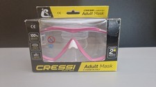 NEW - Cressi Estrella Adult Swimming Snorkeling Diving Mask - clear/pink