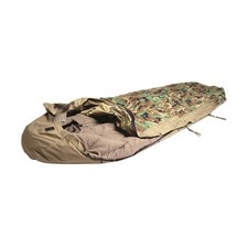 Mil-Tec Modular Sleeping Bag Cover 3-Layer Laminate Bivy Woodland Camo Camp