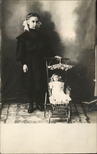 Rppc edwardian girl - rppc,