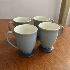 4 x Denby Blue Jetty  Pedestal