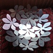 Large Ikea Stockholm Stainless Steel Flower Design Fruit Bowl by Monika Mulder