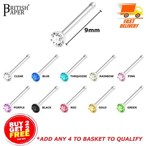 Nose stud screw - stud, straight