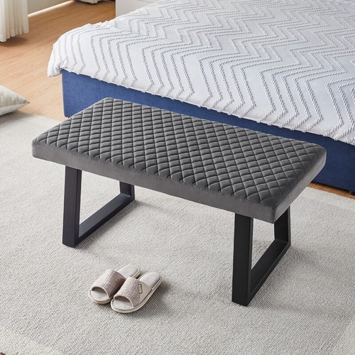 Bed bench end stool velvet - bed,