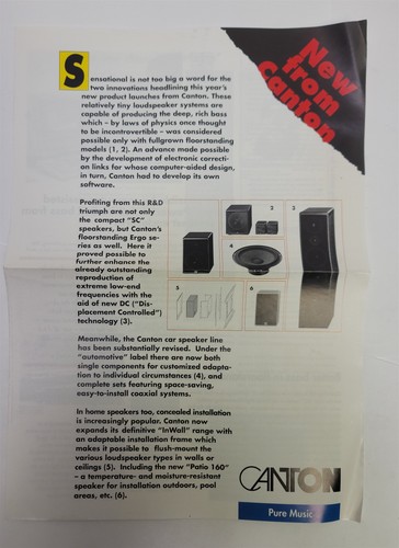1990 canton speakers pure - :,