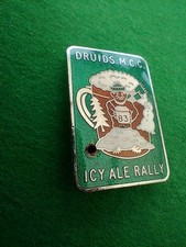 VTG Druids MCC Ivy Ale 1983 Rally Biker Badge