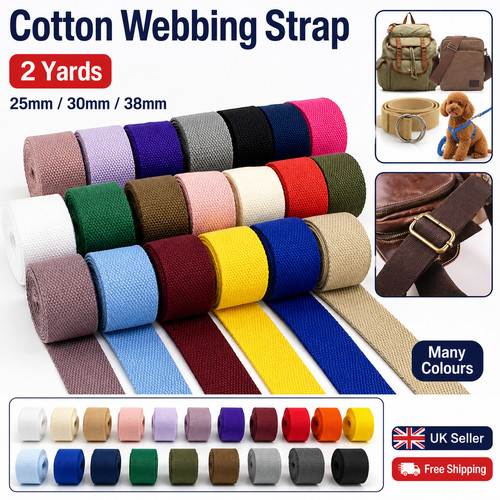 2yards cotton blend - cotton, webbing