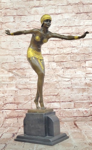 Bronze art deco step dancer - art,