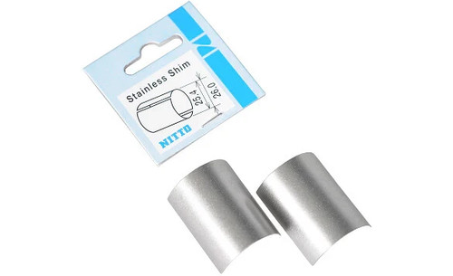 Nitto stainless handlebar shim - stainless,