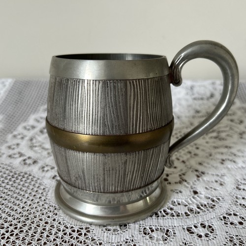 Vintage pewter tankard - pewter, with