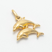 Double Jumping Dolphin Pendant
