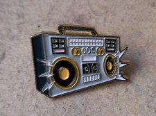 1980's Boombox Metal Enamel