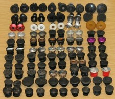 MULTI-LISTING Bike Bar End Plugs Caps Covers Push & Screw In Bungs Grip Stops 