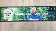 Proper Job IPA Large Rubber Backed Bar Runner Beer Drip Mat Home Bar or Man Cave