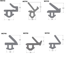 UPVC WINDOW & DOOR BLACK FLIPPER GASKET- REPLACEMENT COMPRESSION SEAL