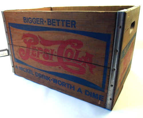 Vintage wooden pepsi - wooden, pepsi-cola