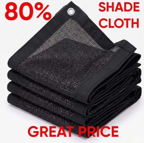 Black sunblock shade cloth - 80%,