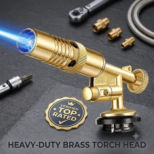 Camping gas torch welding fire - gas,