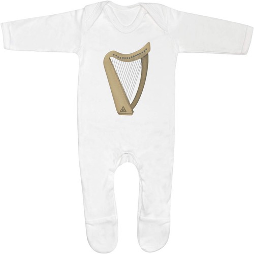 Celtic harp baby romper - baby,