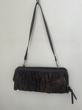 Jones Bootmaker Claudine Chocolate Brown Leather Handbag With Removable Strap