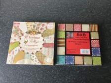 Paper Pads X2 - First Edition Christmas Village & Paper Cellar Traditional Xmas.